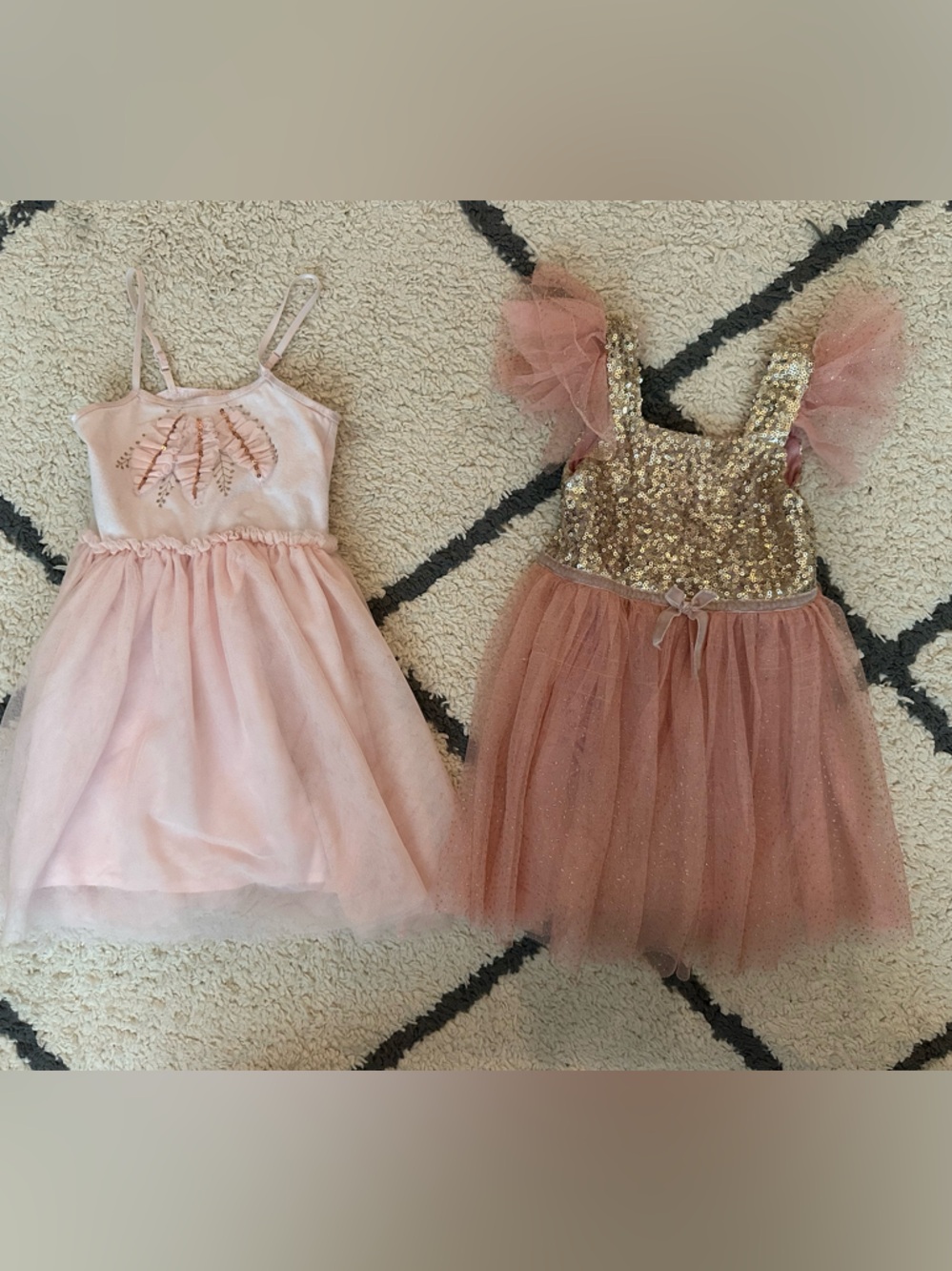 Baby/toddler girl Pink Tulle Sequin Party Dresses